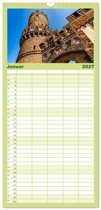 Hansestädte Tangermünde - Stendal (CALVENDO Familienplaner 2027)