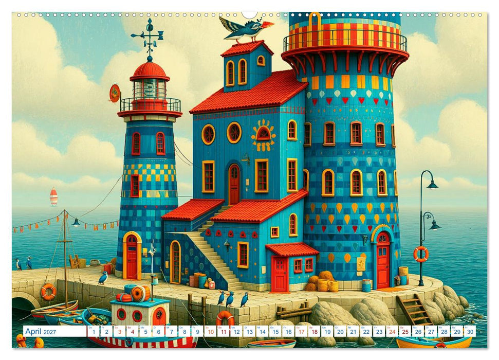 Küstenfantasien mit Fernwehgarantie (CALVENDO Premium Wandkalender 2027)