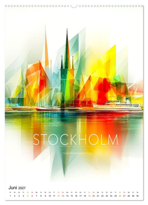 City Colors Europa - Städte & Farben (CALVENDO Premium Wandkalender 2027)