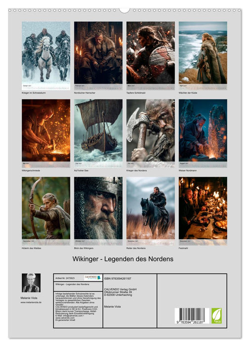 Wikinger - Legenden des Nordens (CALVENDO Premium Wandkalender 2027)