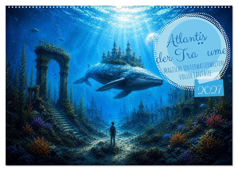 Atlantis der Träume - Magische Unterwasserwelten voller Fantasie (CALVENDO Wandkalender 2027)
