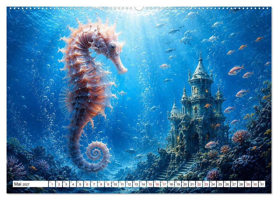 Atlantis der Träume - Magische Unterwasserwelten voller Fantasie (CALVENDO Wandkalender 2027)