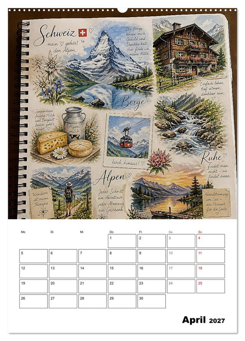 Mein Sketchbook der 12 schönsten Länder (CALVENDO Wandkalender 2027)