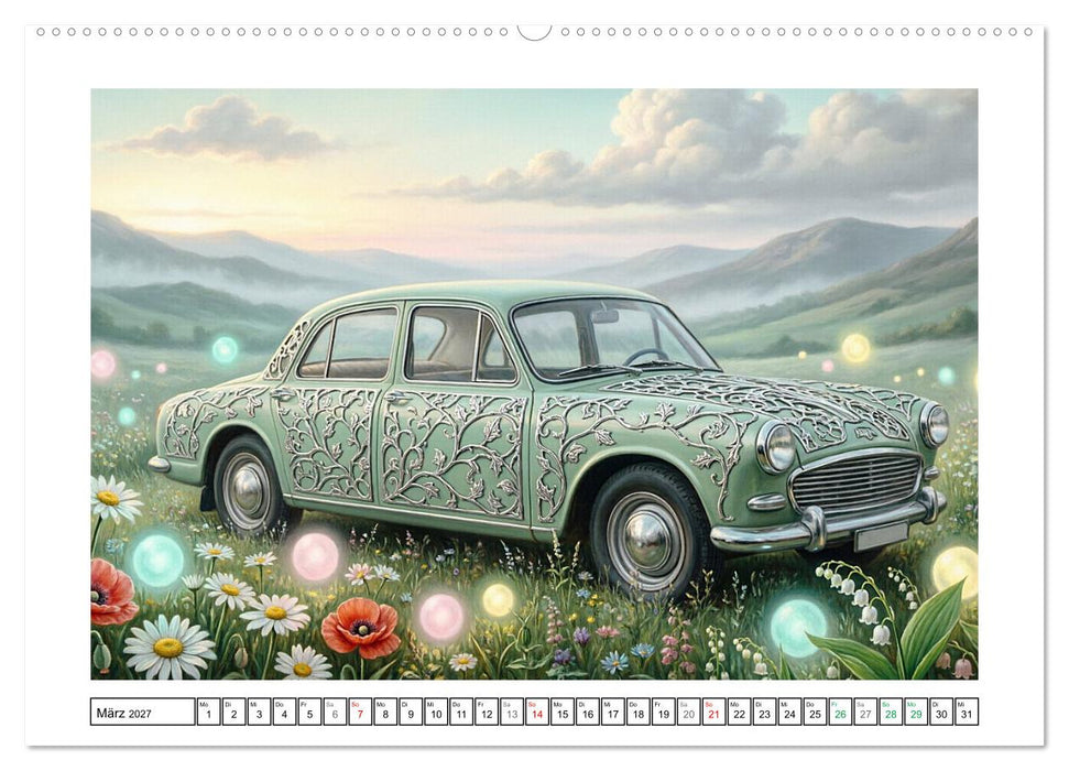 Surreale klassische Automobilkultur (CALVENDO Wandkalender 2027)