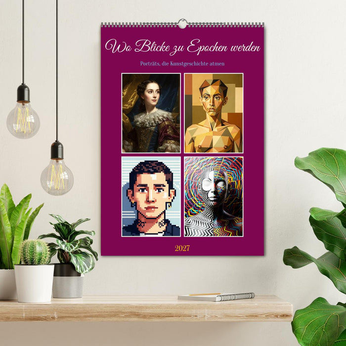 Wo Blicke zu Epochen werden - Porträts, die Kunstgeschichte atmen. (CALVENDO Wandkalender 2027)