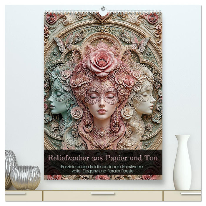Reliefzauber aus Papier und Ton (CALVENDO Premium Wandkalender 2027)