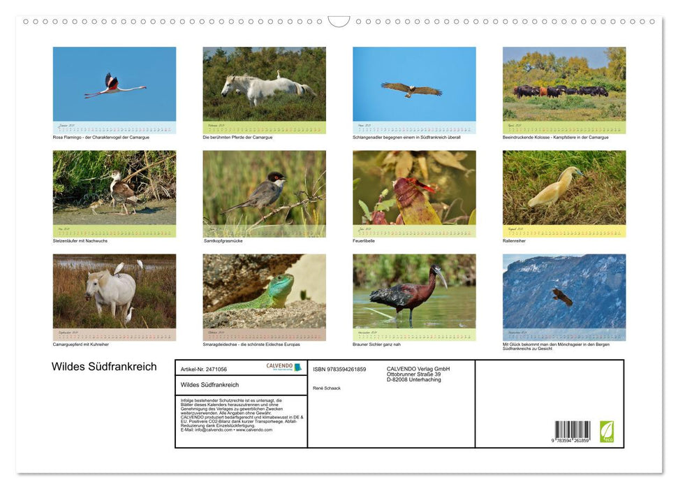 Wildes Südfrankreich (CALVENDO Wandkalender 2027)