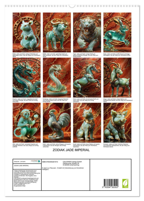 ZODIAK JADE IMPERIAL (CALVENDO Premium Wandkalender 2027)