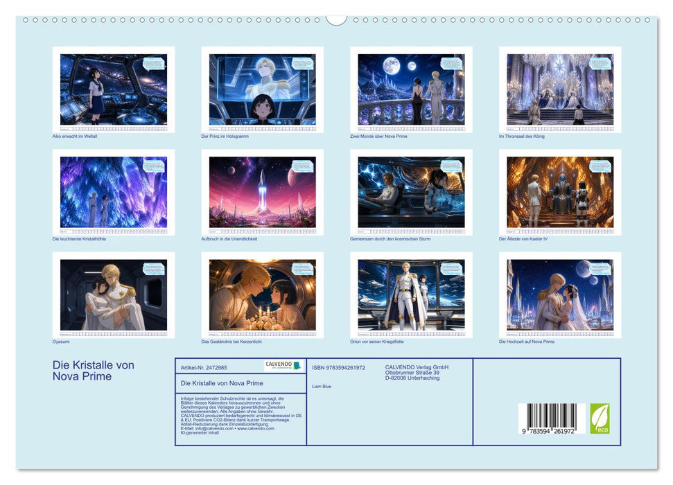Die Kristalle von Nova Prime (CALVENDO Premium Wandkalender 2027)