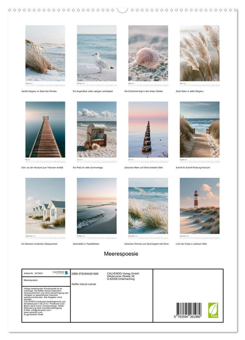 Meerespoesie (CALVENDO Premium Wandkalender 2027)