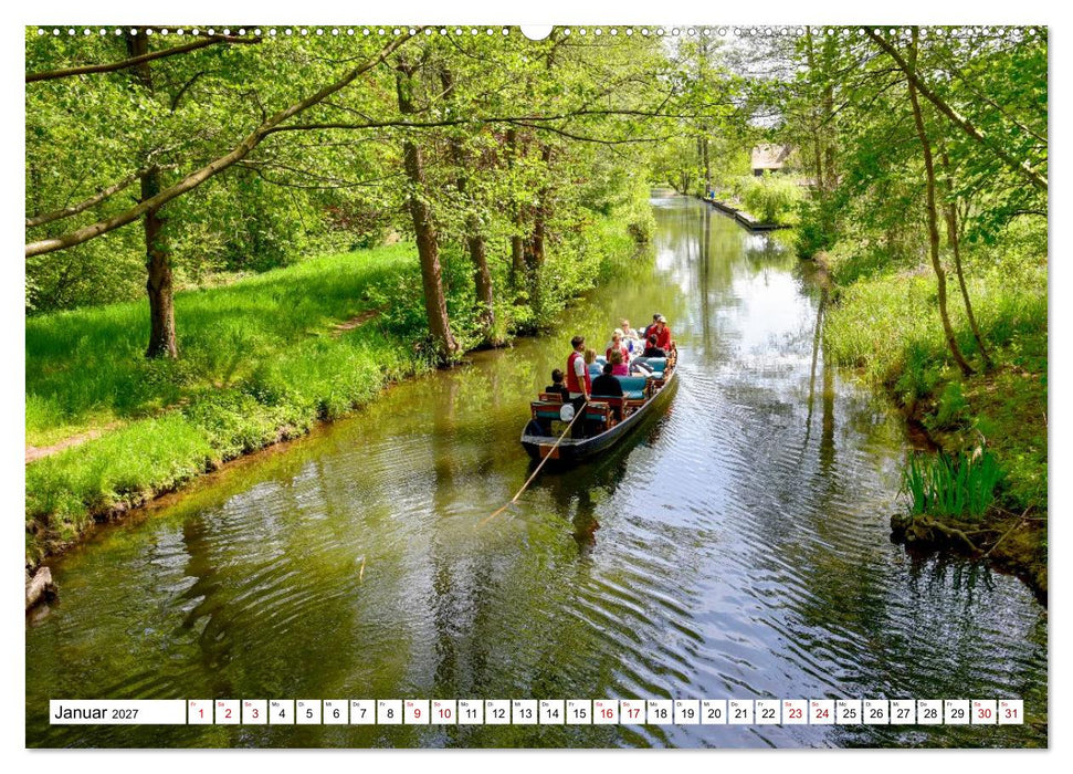 Eine Kahnfahrt im Spreewald (CALVENDO Wandkalender 2027)