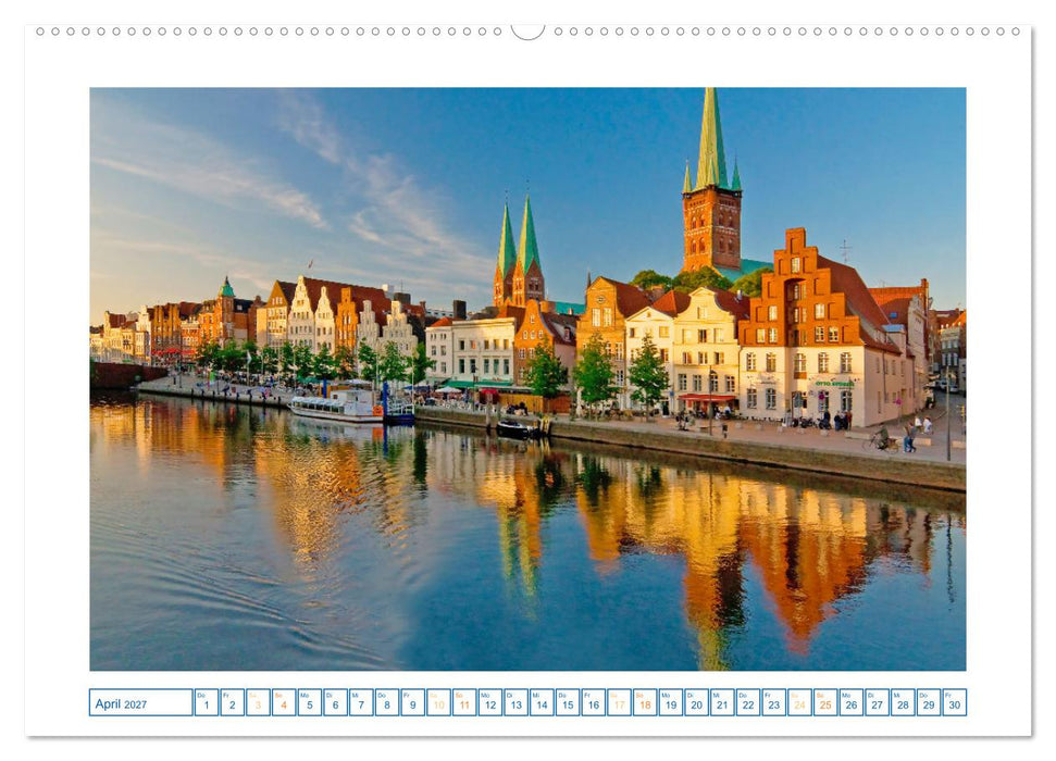 Lübeck Backsteingotik an der Trave (CALVENDO Premium Wandkalender 2027)