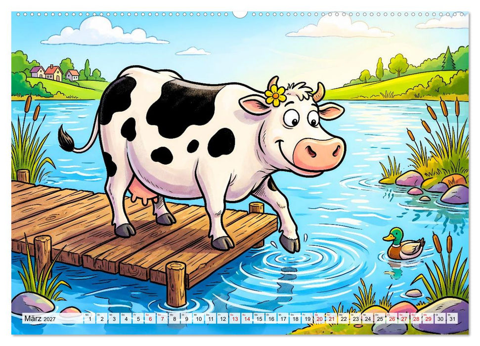 Tierische Bilderrätsel - Mitmach-Kalender für kleine Kombinierer (CALVENDO Premium Wandkalender 2027)