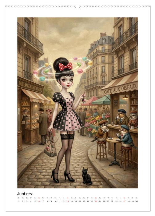 Madame Noirs kulinarische Marktgeschichten (CALVENDO Wandkalender 2027)