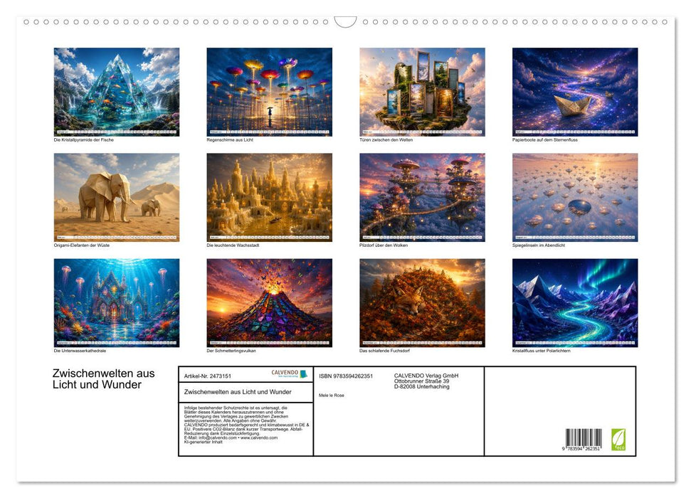 Zwischenwelten aus Licht und Wunder (CALVENDO Wandkalender 2027)