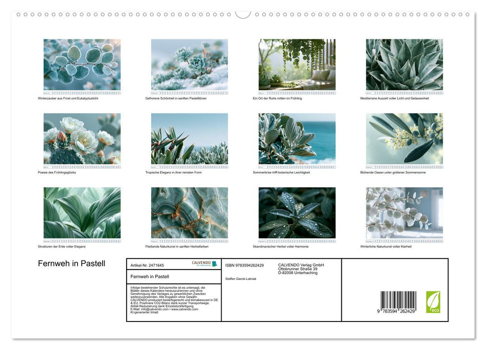 Fernweh in Pastell (CALVENDO Premium Wandkalender 2027)