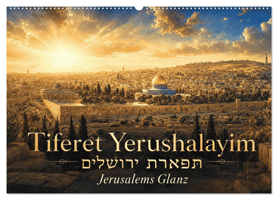 Jerusalems Glanz - Tiferet Jerushalajim (CALVENDO Wandkalender 2027)