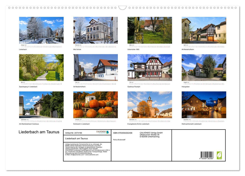 Liederbach am Taunus (CALVENDO Wandkalender 2027)