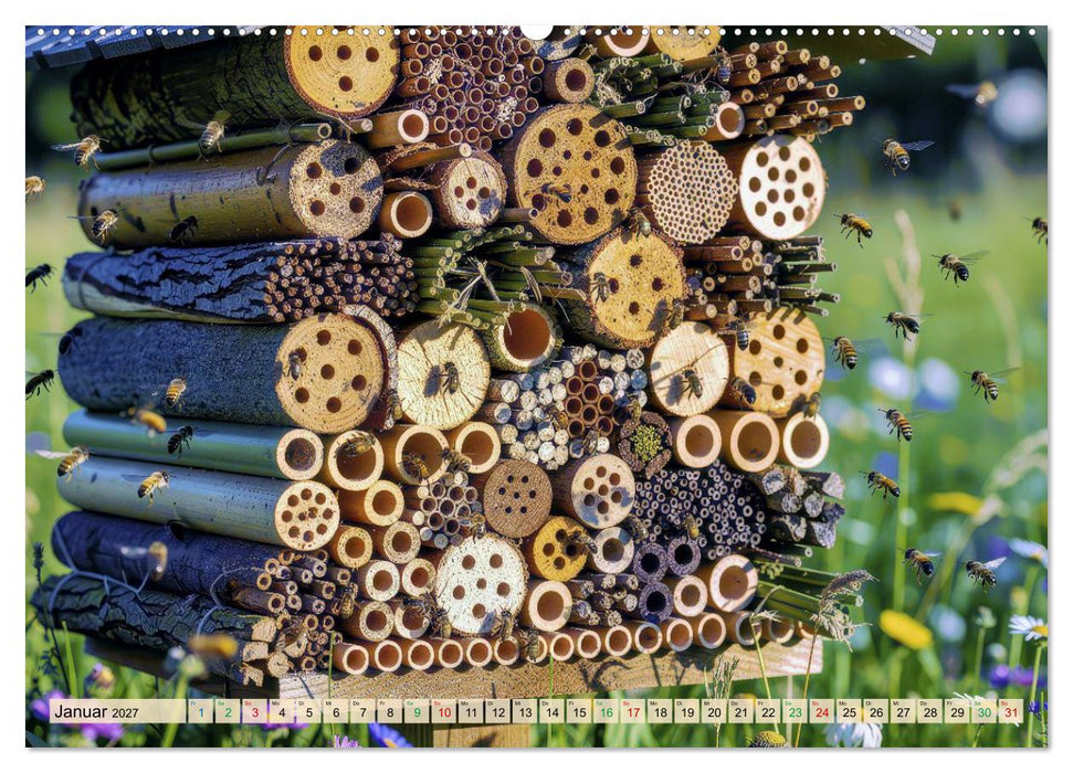 Wildbienenhotels (CALVENDO Wandkalender 2027)
