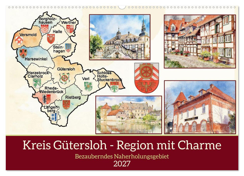 Kreis Gütersloh - Region mit Charme (CALVENDO Wandkalender 2027)