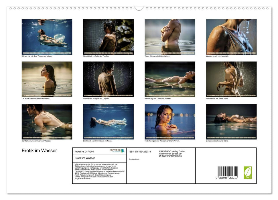 Erotik im Wasser (CALVENDO Premium Wandkalender 2027)