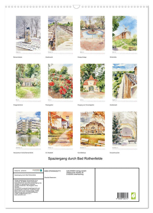 Spaziergang durch Bad Rothenfelde (CALVENDO Wandkalender 2027)