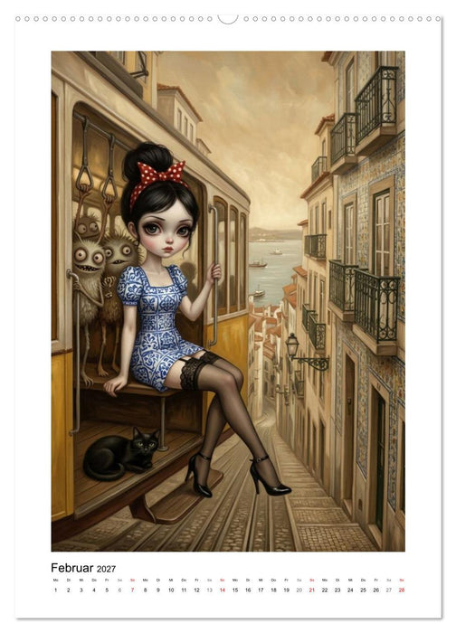 Madame Noirs seltsame Reisen (CALVENDO Wandkalender 2027)
