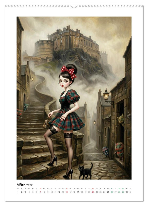 Madame Noirs seltsame Reisen (CALVENDO Wandkalender 2027)
