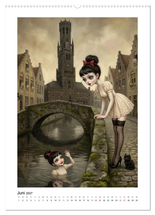Madame Noirs seltsame Reisen (CALVENDO Wandkalender 2027)