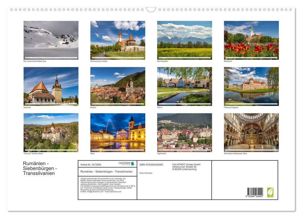Rumänien - Siebenbürgen - Transsilvanien (CALVENDO Wandkalender 2027)