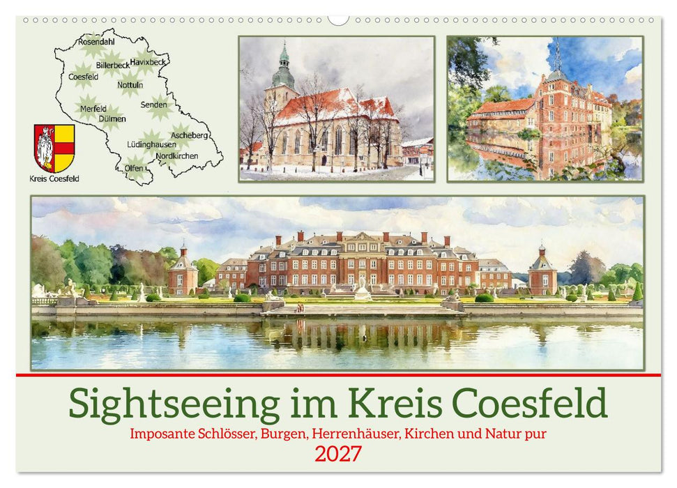 Sightseeing im Kreis Coesfeld (CALVENDO Wandkalender 2027)