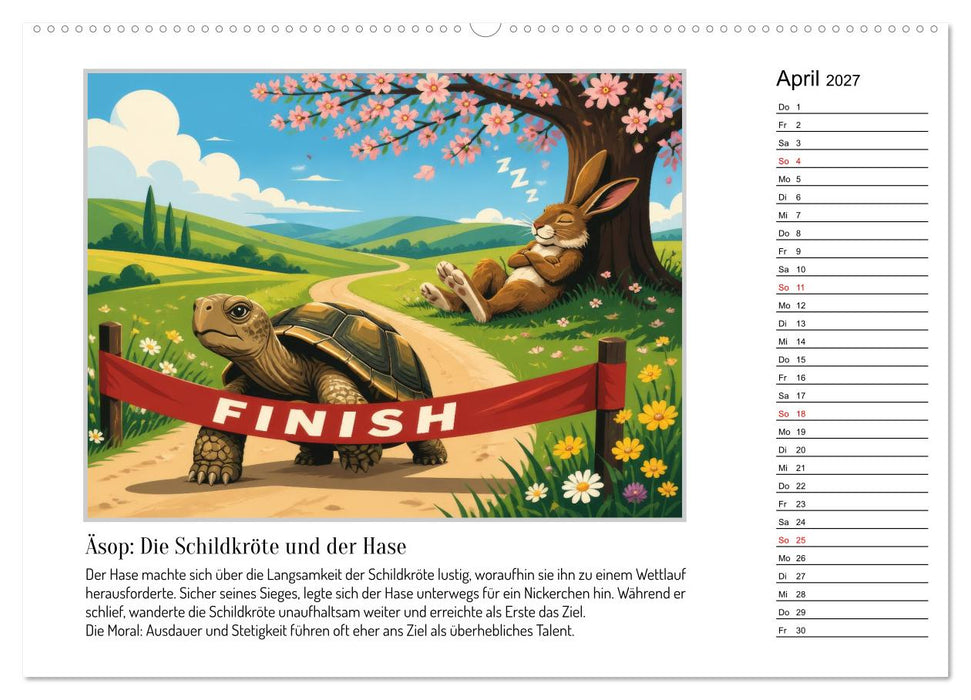 Klassische Tierfabeln (CALVENDO Premium Wandkalender 2027)