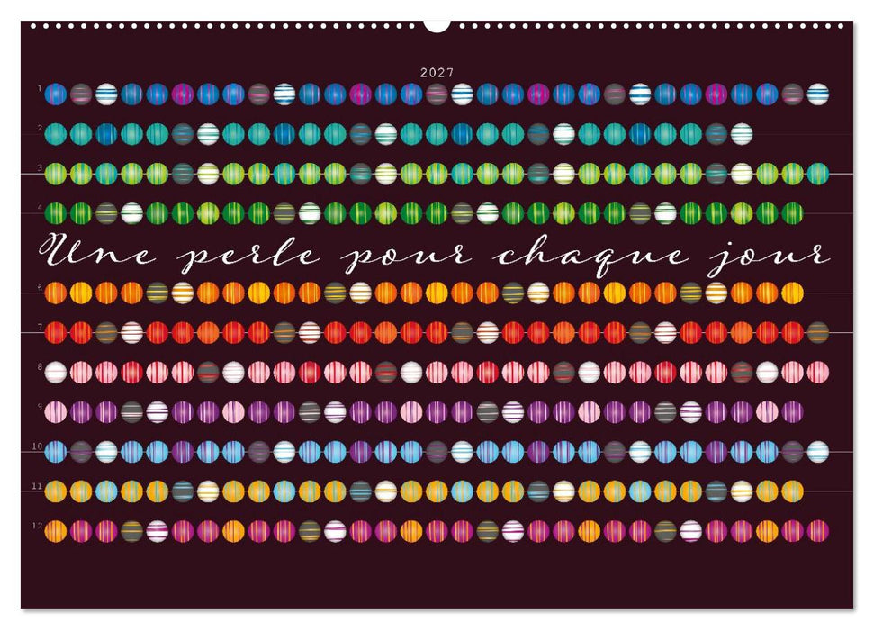 Une perle pour chaque jour (CALVENDO Calendrier mensuel 2027)