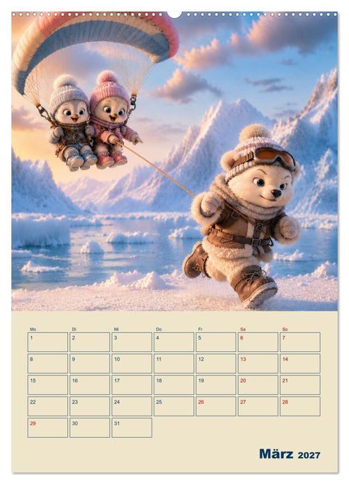 Frostige Fantasiewelten (CALVENDO Premium Wandkalender 2027)