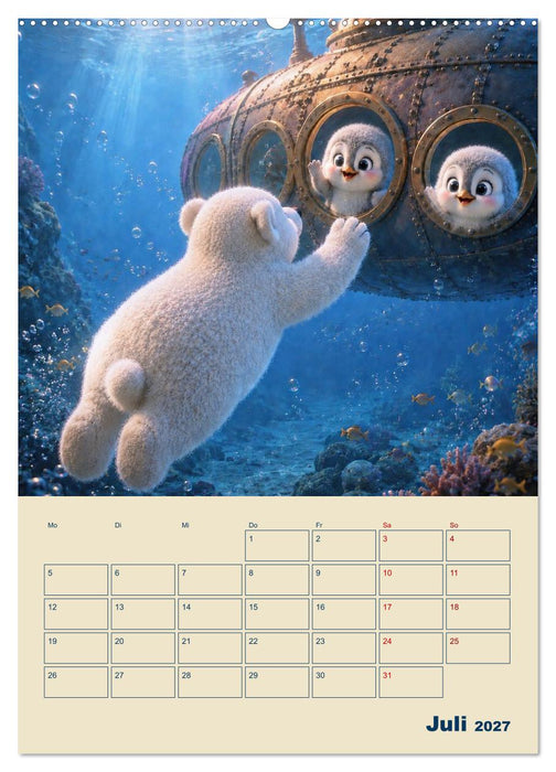 Frostige Fantasiewelten (CALVENDO Premium Wandkalender 2027)