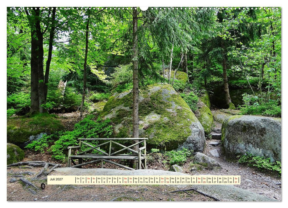 Fichtelgebirge - Naturgebiet zwischen Wäldern und Felsen (CALVENDO Premium Wandkalender 2027)