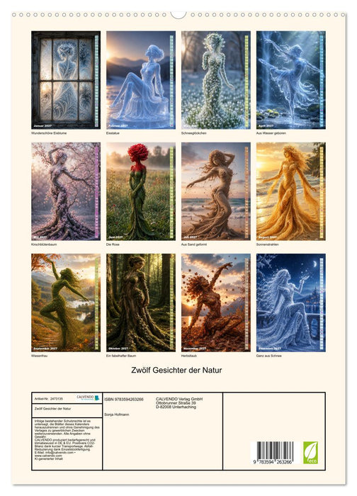 Zwölf Gesichter der Natur (CALVENDO Premium Wandkalender 2027)