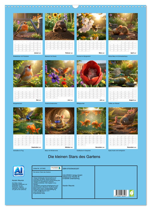 Die kleinen Stars des Gartens (CALVENDO Wandkalender 2027)