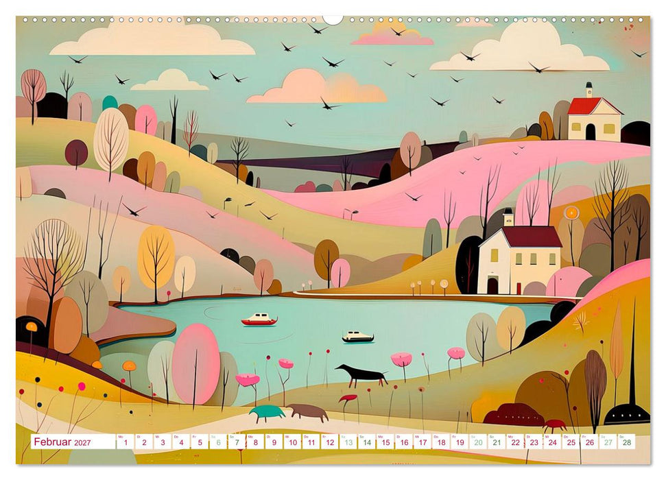 Unterwegs ins Farbenland (CALVENDO Wandkalender 2027)