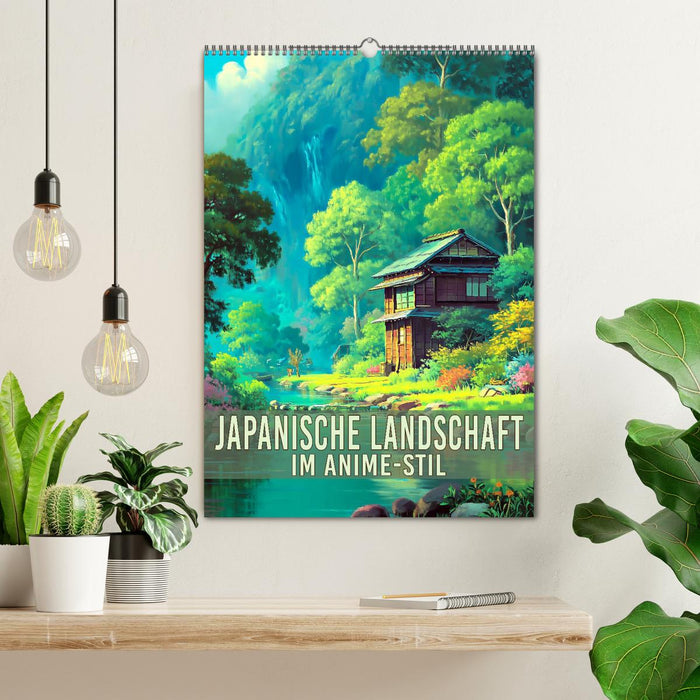 Japanische Landschaft - im Anime-Stil (CALVENDO Wandkalender 2027)