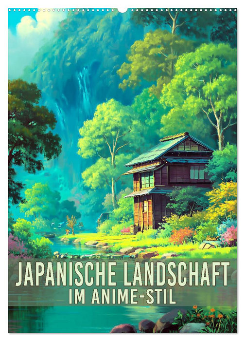 Japanische Landschaft - im Anime-Stil (CALVENDO Wandkalender 2027)