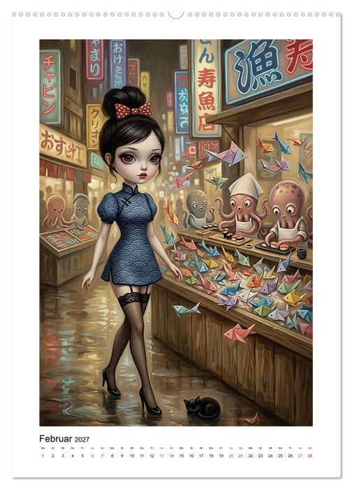 Madame Noirs kulinarische Marktgeschichten (CALVENDO Premium Wandkalender 2027)