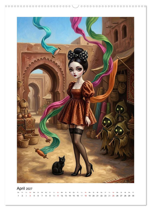 Madame Noirs kulinarische Marktgeschichten (CALVENDO Premium Wandkalender 2027)