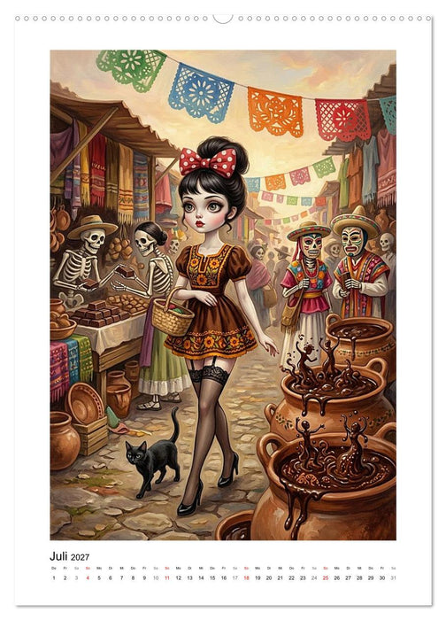Madame Noirs kulinarische Marktgeschichten (CALVENDO Premium Wandkalender 2027)