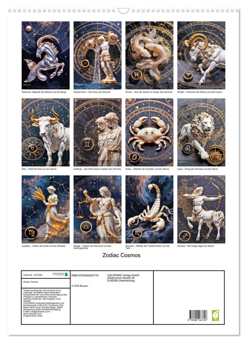 Zodiac Cosmos (CALVENDO Wandkalender 2027)