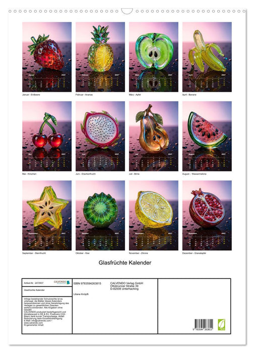 Glasfrüchte Kalender (CALVENDO Wandkalender 2027)