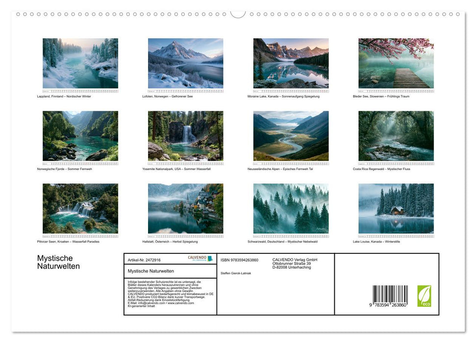 Mystische Naturwelten (CALVENDO Premium Wandkalender 2027)