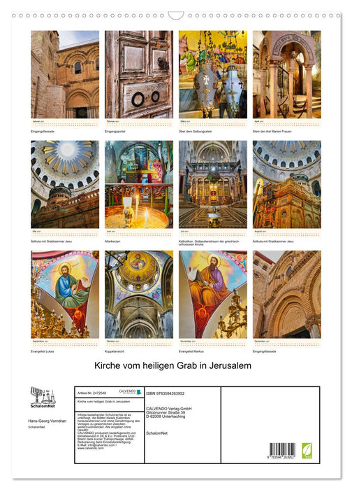 Kirche vom heiligen Grab in Jerusalem (CALVENDO Wandkalender 2027)