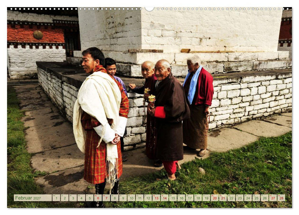 Glückliches Bhutan (CALVENDO Wandkalender 2027)