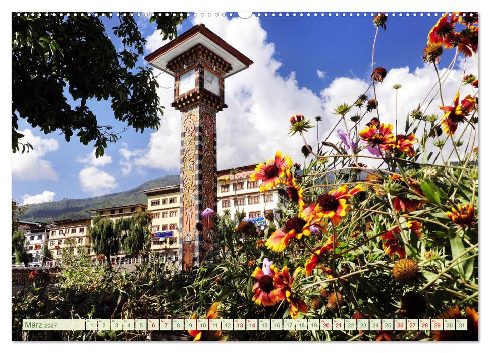 Glückliches Bhutan (CALVENDO Wandkalender 2027)